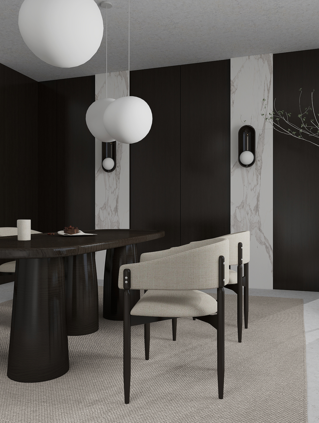 Projekt eleganckiej jadalni